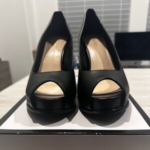 Nine West Black Platform Chantillyo Heels